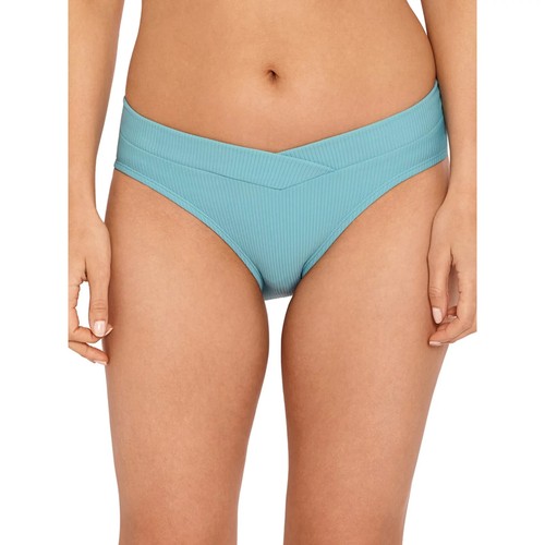 Time and Tru Women's SIZE XL 16-18 Plus Elevated Rib Daffodil Deep V Swim Bottom - Picture 9 of 12