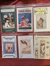 New Old stock Lot of 6 Quilting Patterns Different Brands Sizes  Styles  