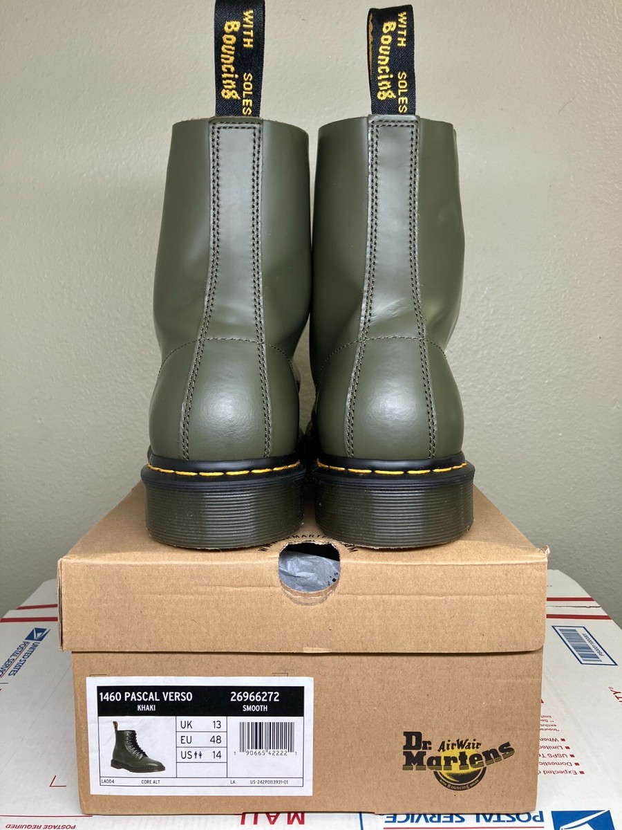 Dr. Martens 1460 PASCAL VERSO ブーツ 1460 Pascal Verso Smooth Leather Lace Up Boots in Black | Dr