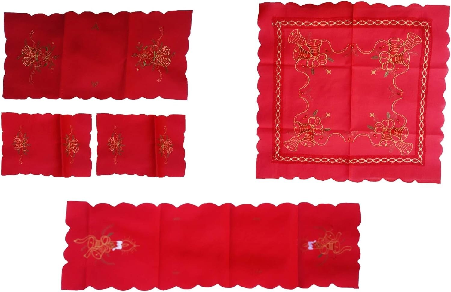 Weihnachtsanzug Tischläufer Streifen Tris Centrini Deko Regal