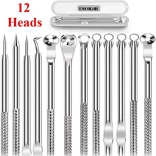 Pimple Popper Blackhead Remover Tool Kit Comedone Acne Spot Zit Extractor Tools