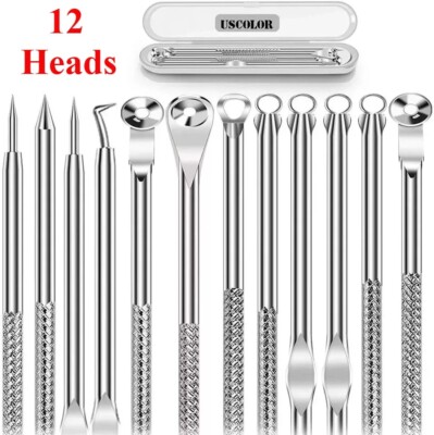 Pimple Popper Blackhead Remover Tool Kit Comedone Acne Spot Zit Extractor Tools
