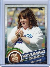 2015 TOPPS FIRST PITCH MELISSA MCCARTHY GHOSTBUSTERS CARD # FP-19