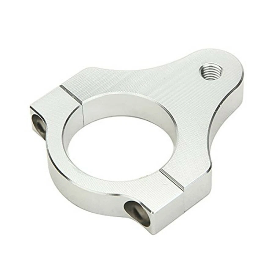 Motorcycle Steering Damper Stroke Fork Clamp Bracket 35mm Silver Aluminium Alloy - Image 3 of 4