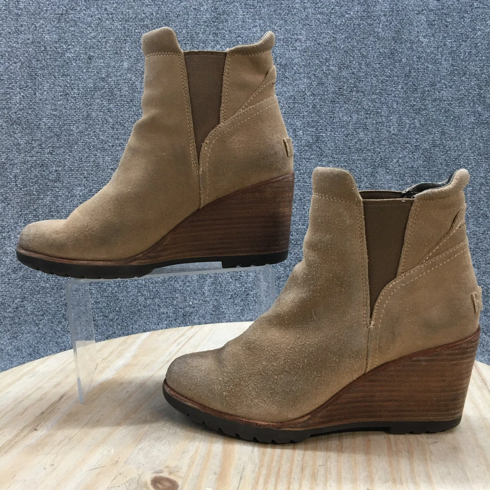 Sorel Botas Mujer 8.5 After Hours Chelsea Botines Marrón Gamuza Informales NL2567 214 Foto 2 de 4