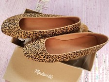 Madewell Cory Flat in Leopard Calf - Brand New - Sz 9 AE219 