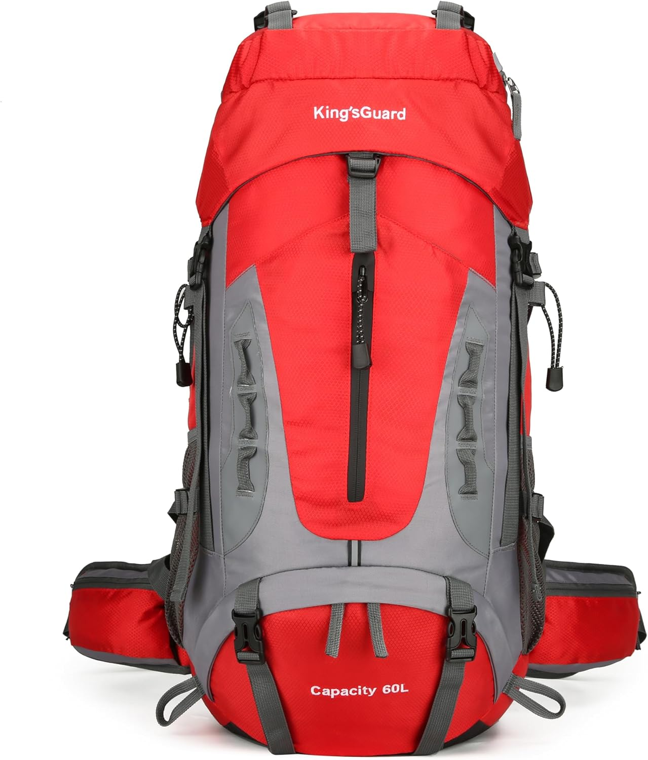 60L Ultra-Light Hiking Backpack with Rain Cover Waterproof Large Capacity Camping Bag-image