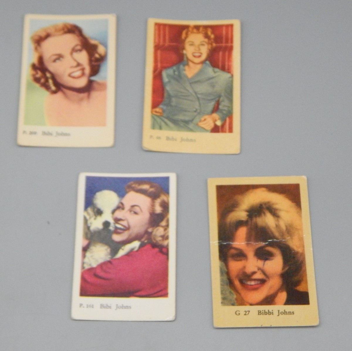 1960 vintage Dutch Gum MOVIE STAR Celebrity TRADING CARD Lot