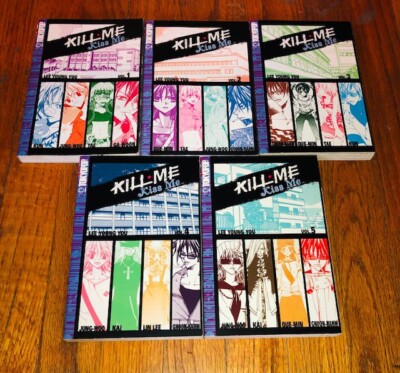 Kill Me Kiss Me Volume 1-5 English Manga Manhwa COMPLETE Set TPB Tokyopop OOP