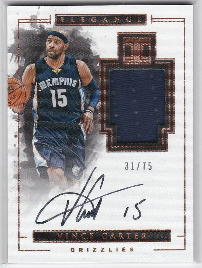 Vince Carter Memphis Grizzlies Basketball Autographed Sports