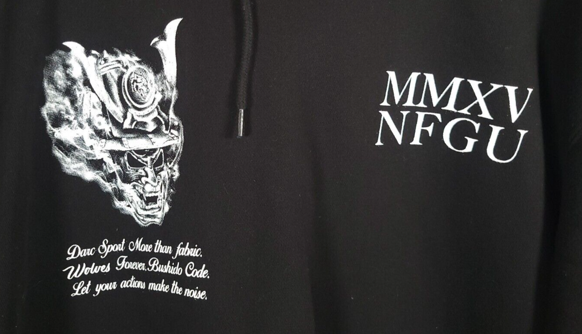 NWT Darc Sport Size L Bushido Wolves Club LE 1/1000 Hoodie Samurai