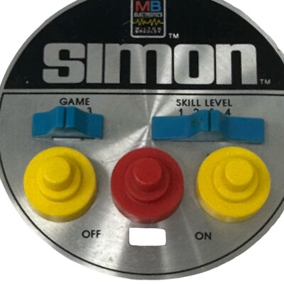 #ad 1978 Milton Bradley Simon Replacement Face Plate and Switch Covers $8.95