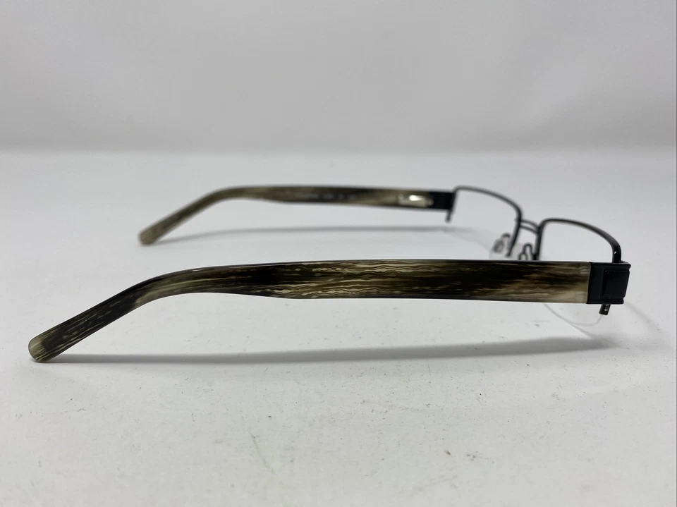 Marco de gafas Randy Jackon 1030 C.021 55-18-140 negro/marrón medio borde G375 Foto 4 de 4