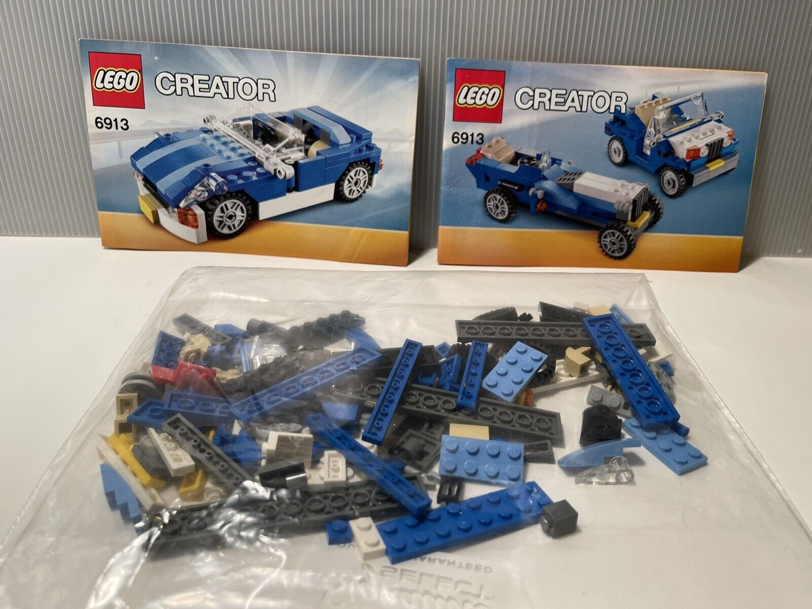 LEGO Creator: Blue Roadster (6913) 100% complete w/manuals RETIRED no box