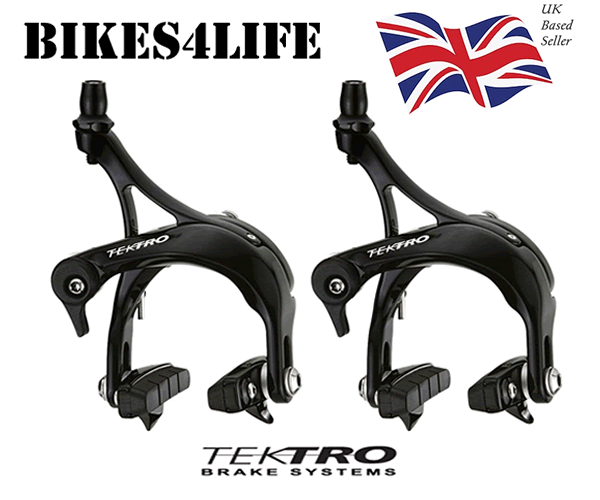 Tektro R741 Calipers ROAD Bike Brake Dual Pivot Front /& Rear set Black White