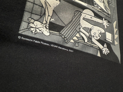 Picasso Guernica Art Painting T-shirt Spain Anti-War Y2K LA