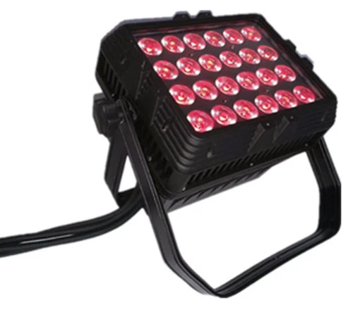Square 24x18W RGBWA UV 6in1 led flat par flood light outdoor Hotel Garden Stage - Image 2 of 4