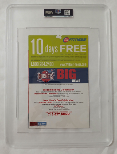 Yao Ming PSA/DNA Signed Auto Autograph 2002 Houston Rockets Rookie Program RARE - Picture 3 of 4