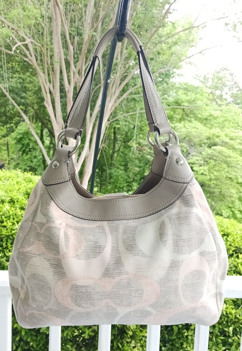 Coach MEDIUM F19193 Vintage Soho Lynn Gray Multicolor Signature C