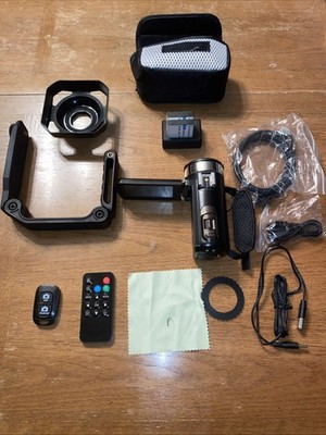 4K Ultra HD Wi-Fi Video Camera 48MP 3'' LCD Digital Camcorder Gently Used Bundle!