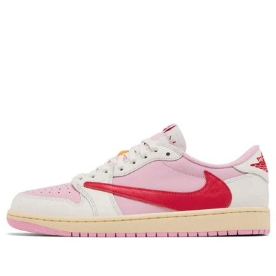 IQ7604 101 Air Jordan 1 Low Travis Scott Sail Tropical Pink [REPLACEMENT BOX]