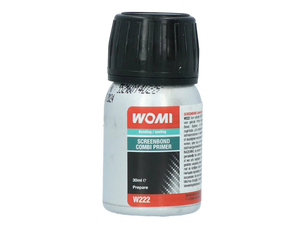 Couche d'appret 30ml WOMI W222 primaire promoteur d'adhérence plastique et verre