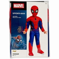 01821594 Spirit Halloween Toddler Spider-Man Muscle Costume - Marvel Size Varies