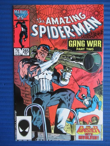 AMAZING SPIDER-MAN # 285 - (VF-) -GANG WAR PART 2-PUNISHER-KINGPIN-HOBGOBLIN