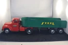 Vintage 1954 Tonka 145-4 Steel Carrier Semi Truck Trailer Pressed Steel
