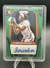 2025 Panini Prizm WNBA RC Auto Green #SG-AM Aneesah Morrow Connecticut Sun