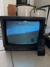 JVC C13811 CRT TV Vintage 1997 Tested. Includes Remote Control