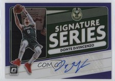 2020-21 Donruss Optic Signature Series Purple Prizm Donte DiVincenzo Auto 0n9y
