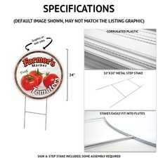 SignMission Happy St Patrick Day 2 Circle Yard Sign, Rigid Plastic Or Decal