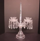 WATERFORD Vintage 20" Candelabra Centerpiece 2 Arms Ireland Signed Candle Holder
