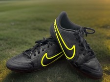Nike Tiempo Legend 9 Soccer Cleats Youth Sz 4Y Black Green DA1331-070 GUC