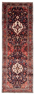 3'2'' x 10'2'' Vintage Hand-knotted Runner Rug Traditional Oriental Wool Carpet