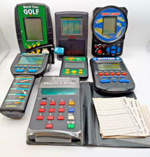 OLD ELECTRONIC GAMES.MASTERMIND,GOLF,FISHIN,BLACKJACK,SLOTS, BATTLESHIP, YAHTZEE