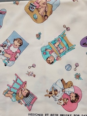 Vintage Children Memories by Beth Bruske David Textiles Cotton 1 YARD