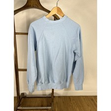 Vintage 1990s Blank Baby Blue Crewneck Sweatshirt Large