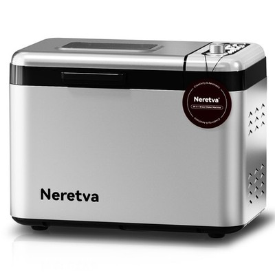 Neretva Bread Maker, 3.3LB Larger Machine Maker 3.3LB, Silver