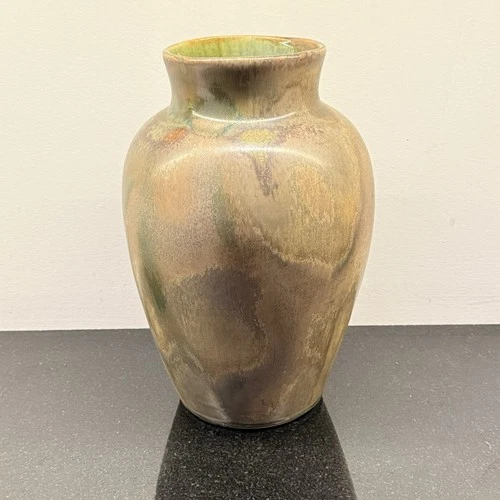 Vintage 30’s Arts & Crafts Red Wing Nokomis Glaze Art Pottery Vase 10 1/4” tall