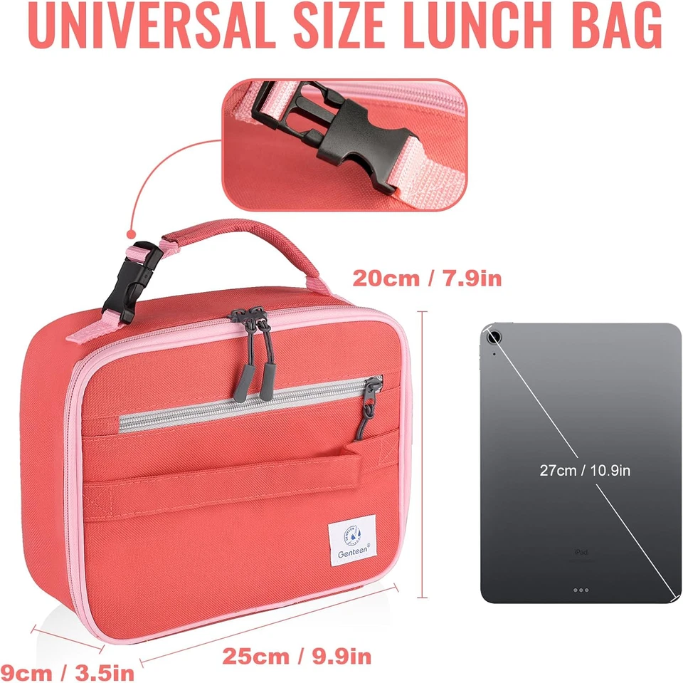 Обед коробка ланч сумка для детей девочек, изолированный ланч сумка женщин, многоразовый ланчбокс f - Изображение 3 из 4