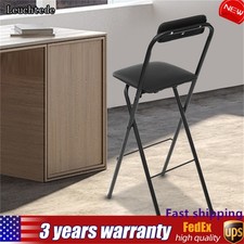 Foldable Bar Chair, Tall Folding Chair, Portable Folding Stool