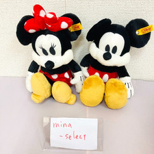 Steiff Mickey Mouse and Minnie Mouse Plush Set 2 Soft Stuffed Toy Disney Kawaii