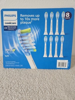 Philips Sonicare C3 Premium Plaque Control Brush Heads 8-Pack HX9048/83 Soft