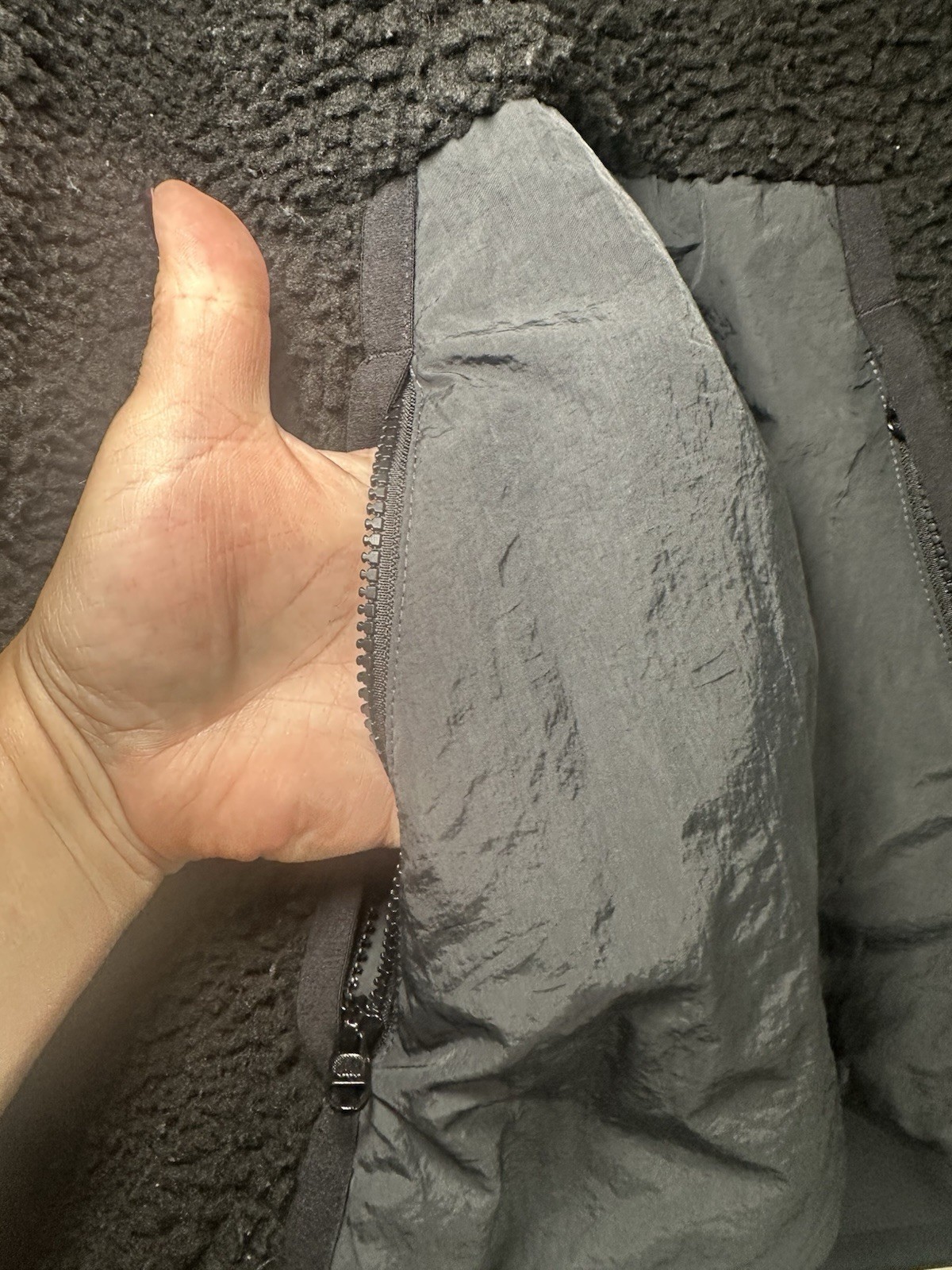 SACAI X NIKE Nike Heritage Giacca Uomo S 1 2 Zip Anorak Pochette Zip Tasche Pile Profondo Pile Pile