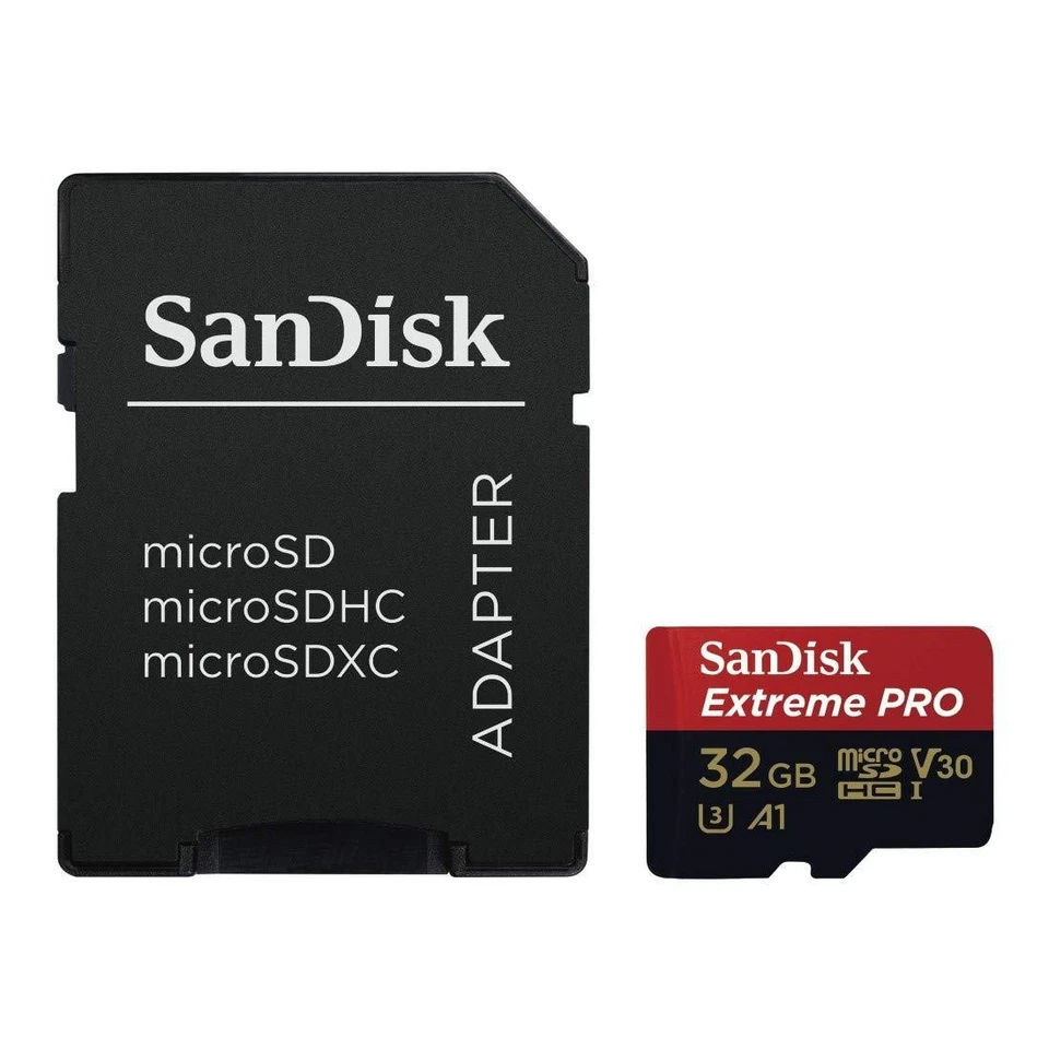 SanDisk Extreme Pro micro SDHC A1 UHS-I U3 Speicherkarte + Adapter 32GB - Bild 2 von 2