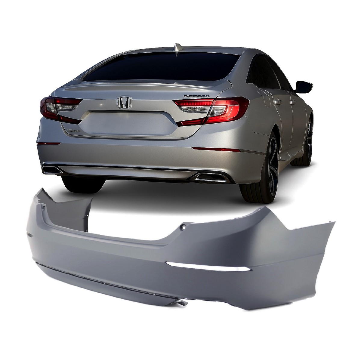2018-2020 Honda Accord Hybrid LX Sport Rear Bumper Cover HO1100311