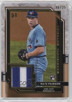 2021 Museum Collection Meaningful Material Relics Gold 6/25 Nate Pearson 13c1