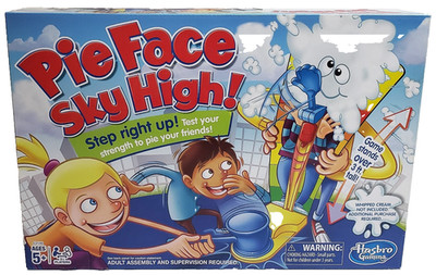 Hasbro Gaming Pie Face Sky High Game, Ages 5 and up. 2 Players